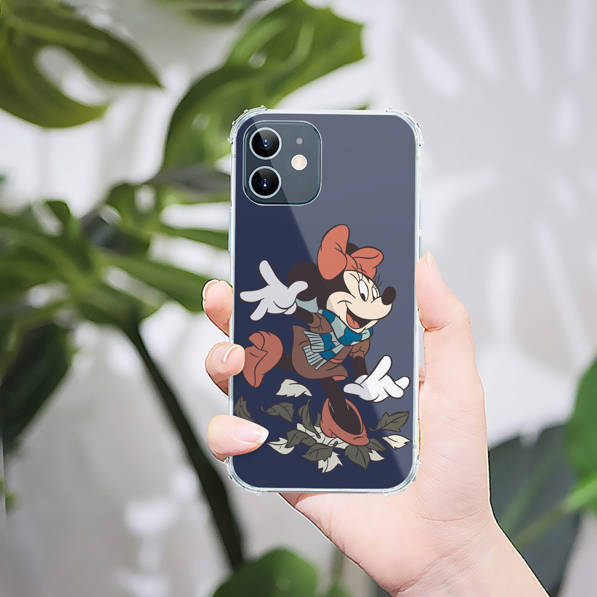 （画像用） ミッキーマウス Mickey Mouse 【iPhone 12シリーズ対応】透明スマホケース（クリアソフトケース）